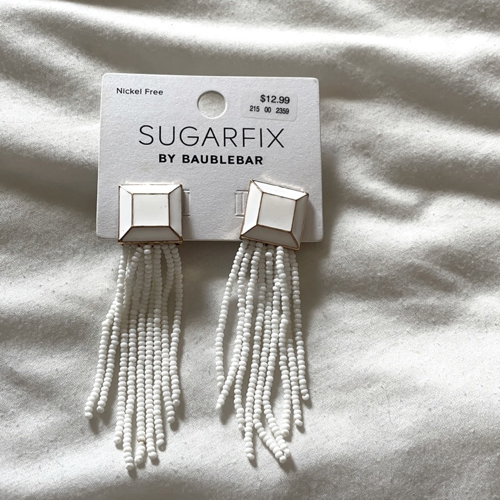 💕2for$15💕Beaded drop enamel earrings Baublebar